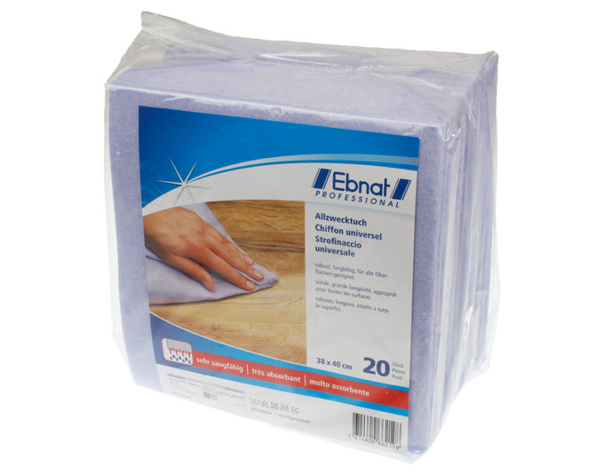 EBNAT Allzwecktuch 20 Stück blau 40x38cm in  präsentiert im Onlineshop von KAQTU Design AG. Reinigungsmittel ist von EBNAT
