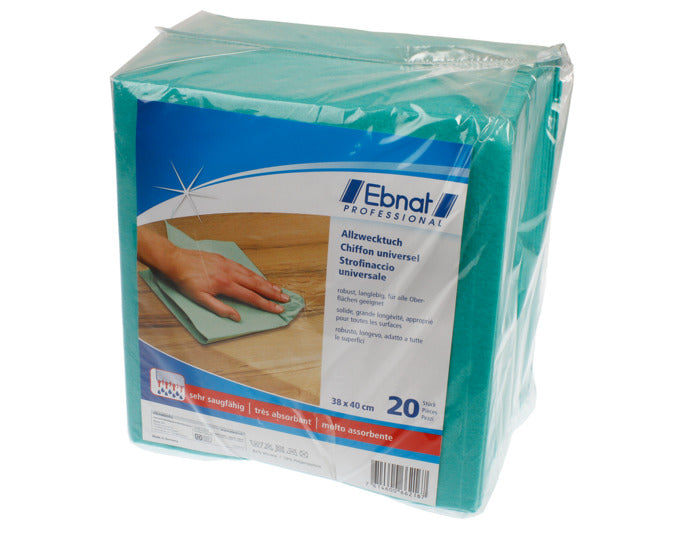 EBNAT Allzwecktuch 20 Stück grün 40x38cm in  präsentiert im Onlineshop von KAQTU Design AG. Reinigungsmittel ist von EBNAT