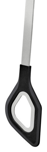 RÖSLE Kochlöffel mit Loch Inox Silikon mit Rundgriff in Schwarz, Silber präsentiert im Onlineshop von KAQTU Design AG. Kochlöffel ist von RÖSLE