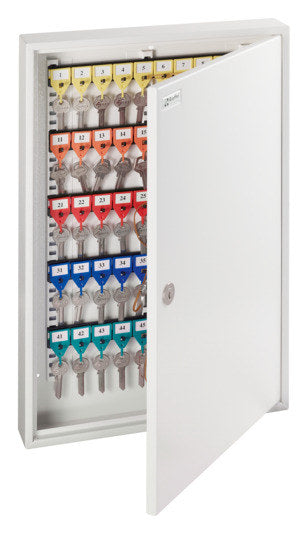 Schlüsselschrank KR-21 100 Haken in Lichtgrau, Grau, RAL 7035 präsentiert im Onlineshop von KAQTU Design AG. Schlüsselkasten ist von RIEFFEL