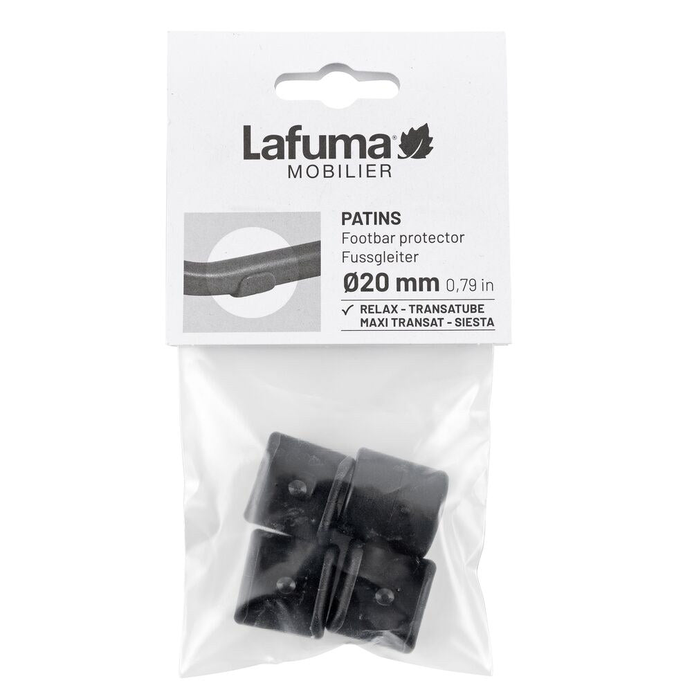LAFUMA Bodengleiter RSXA Siesta Transatube 4 Stück schwarz in Schwarz präsentiert im Onlineshop von KAQTU Design AG. Outdoor Zubehör ist von LAFUMA