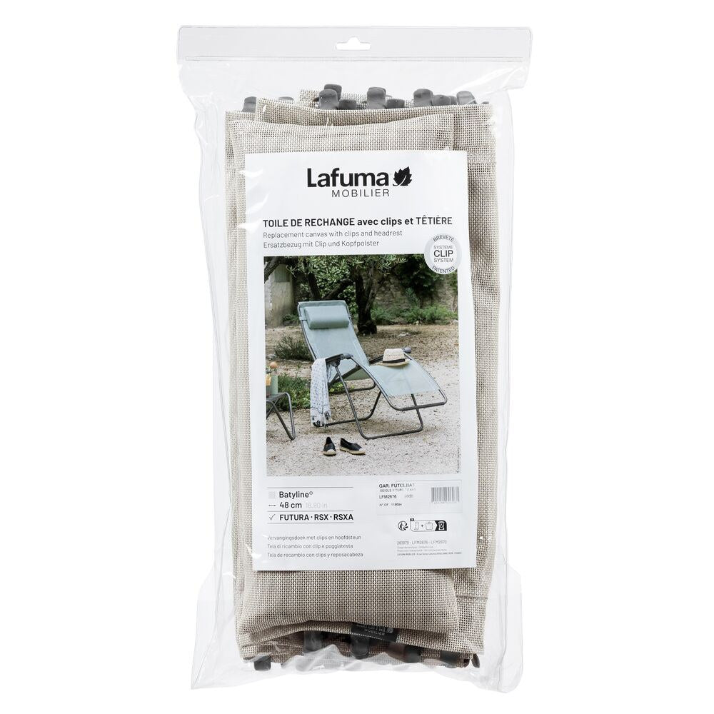 LAFUMA Garnitur Futura Clip seigle in Seigle, Braun präsentiert im Onlineshop von KAQTU Design AG. Outdoor Zubehör ist von LAFUMA
