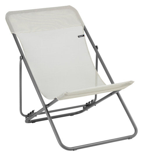 LAFUMA Sessel Maxi Transat seigle titane II in Seigle, Braun, Titane, Grau präsentiert im Onlineshop von KAQTU Design AG. Liegestuhl ist von LAFUMA