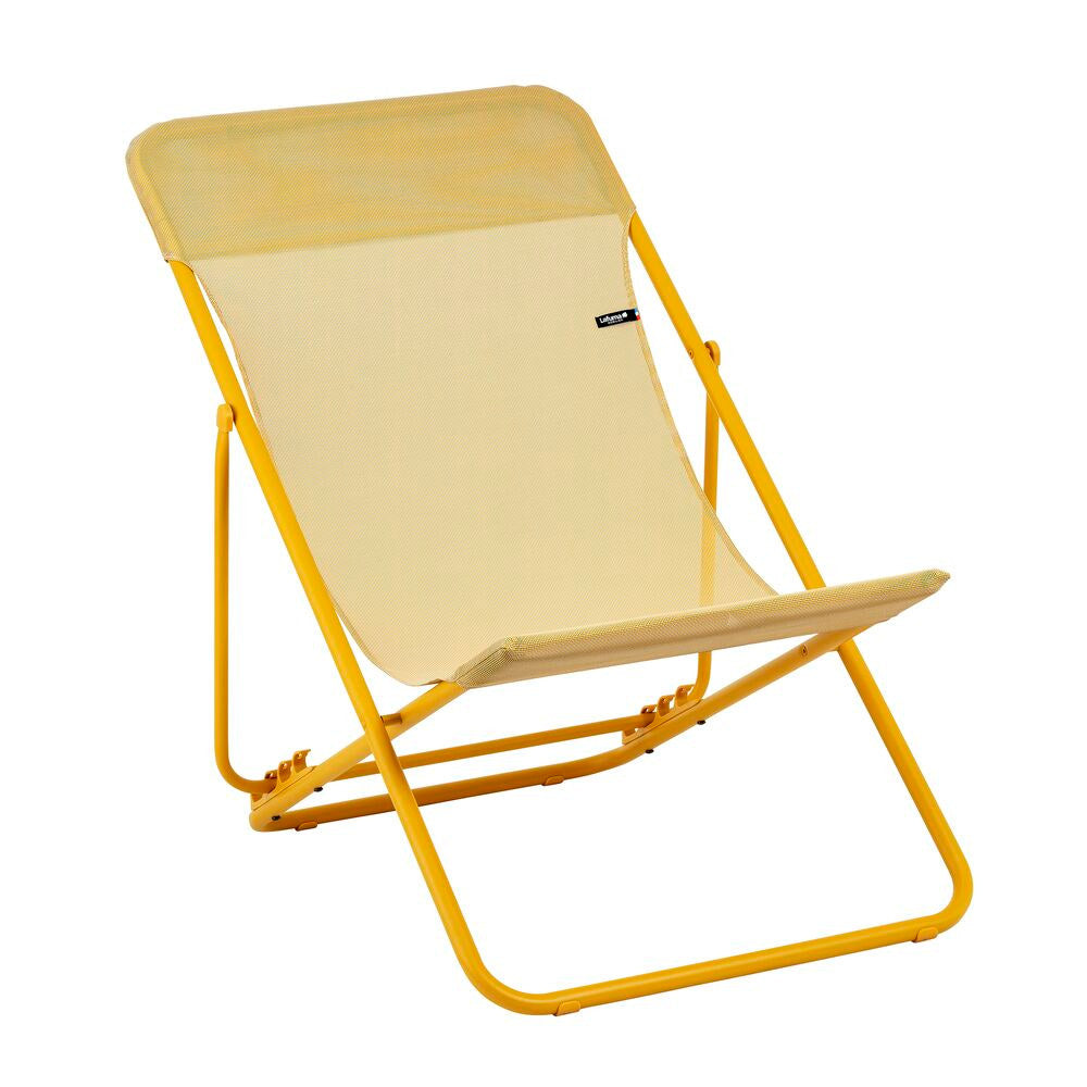 LAFUMA Sessel Maxi Transat miel in Miel, Gelb präsentiert im Onlineshop von KAQTU Design AG. Liegestuhl ist von LAFUMA
