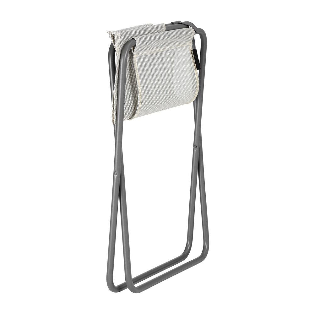 LAFUMA Klappsessel CNO seigle II Gestell titane in Seigle, Braun, Titane, Grau präsentiert im Onlineshop von KAQTU Design AG. Gartenstuhl mit Armlehnen ist von LAFUMA