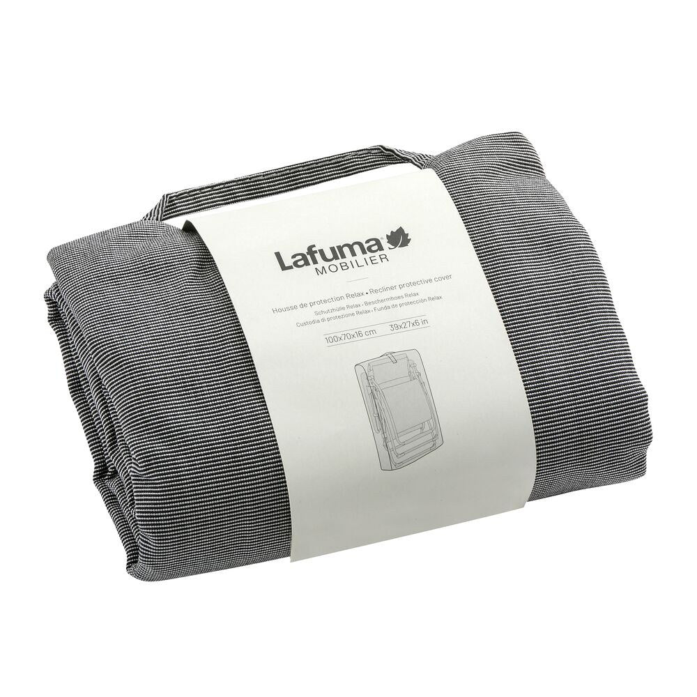 LAFUMA Schutzhülle Relax anthrazit 100x70x16 cm in Anthrazit, Grau präsentiert im Onlineshop von KAQTU Design AG. Gartenmöbelabdeckung ist von LAFUMA