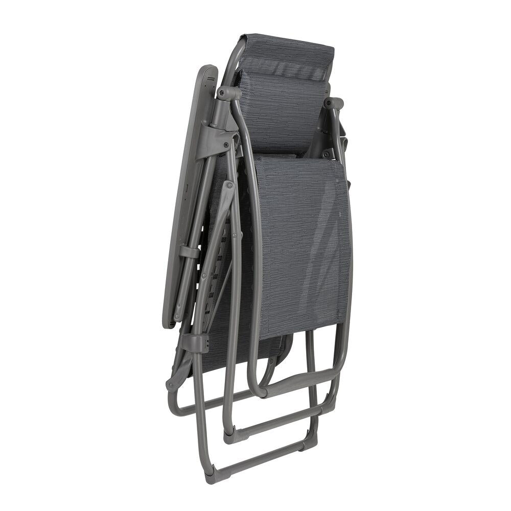 LAFUMA Relaxsessel Futura Clip obsidian titane II in Obsidian, Grau, Titane präsentiert im Onlineshop von KAQTU Design AG. Liegestuhl ist von LAFUMA