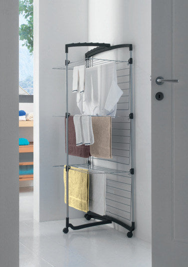 METALTEX Wäschetrockner Turm Faro 3 Etagen in Weiss, Anthrazit, Grau präsentiert im Onlineshop von KAQTU Design AG. Wäscheständer ist von METALTEX