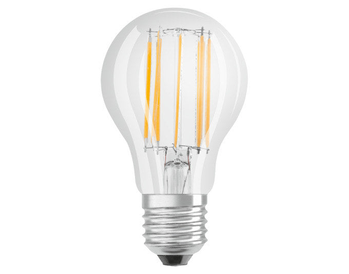 OSRAM LED-Lampe Retrofit Star Classic A E27 10.0W 1521lm clear Warm White in Klar, Transparent präsentiert im Onlineshop von KAQTU Design AG. Leuchtmittel ist von OSRAM
