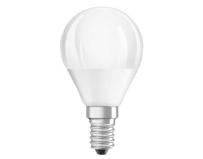 OSRAM LED-Lampe Superstar Classic P E14 4.5W 470lm dimmable frosted Warm White in Matt, Satiniert präsentiert im Onlineshop von KAQTU Design AG. Leuchtmittel ist von OSRAM