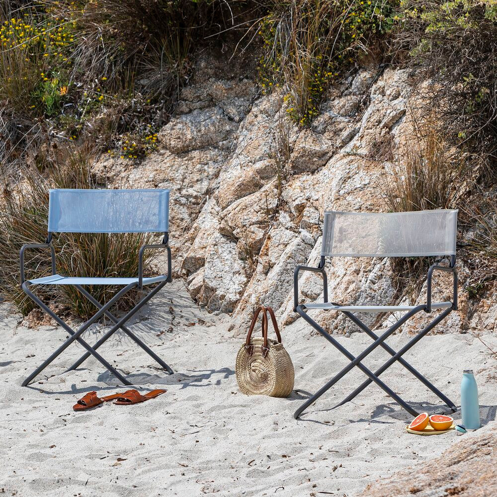 LAFUMA Klappsessel FGX XL seigle II Gestell titane in Seigle, Braun, Titane, Grau präsentiert im Onlineshop von KAQTU Design AG. Gartenstuhl mit Armlehnen ist von LAFUMA