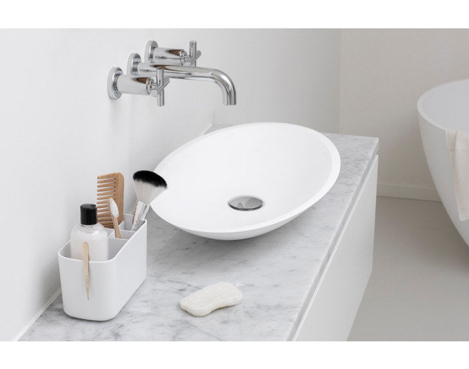 BRABANTIA Bad Organizer ReNew white in White, Weiss präsentiert im Onlineshop von KAQTU Design AG. Badzubehör ist von BRABANTIA