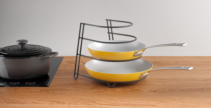 METALTEX Bratpfannenständer Canyon schwarz in Schwarz präsentiert im Onlineshop von KAQTU Design AG. Küchenhelfer ist von METALTEX