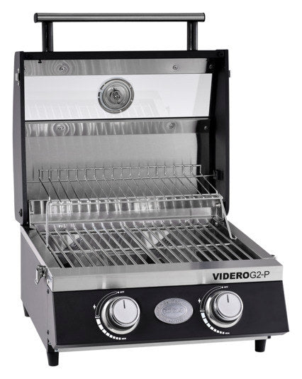 RÖSLE Gasgrill Portable Videro G2-P in Schwarz präsentiert im Onlineshop von KAQTU Design AG. Gasgrill ist von RÖSLE
