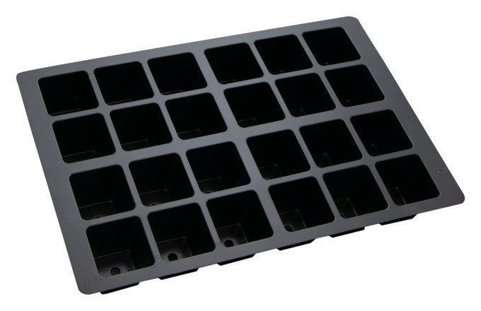 SIENA GARDEN Anzuchtvollholzkiste mit 24 Mulden in Transparent, Grau präsentiert im Onlineshop von KAQTU Design AG. Anzuchttopf ist von SIENA GARDEN