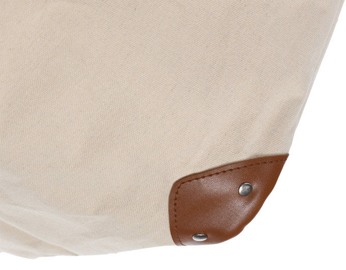 ZELLER PRESENT Wäschesammler Canvas beige 33x55x48 cm in Beige, Braun präsentiert im Onlineshop von KAQTU Design AG. Wäschekorb ist von ZELLER PRESENT