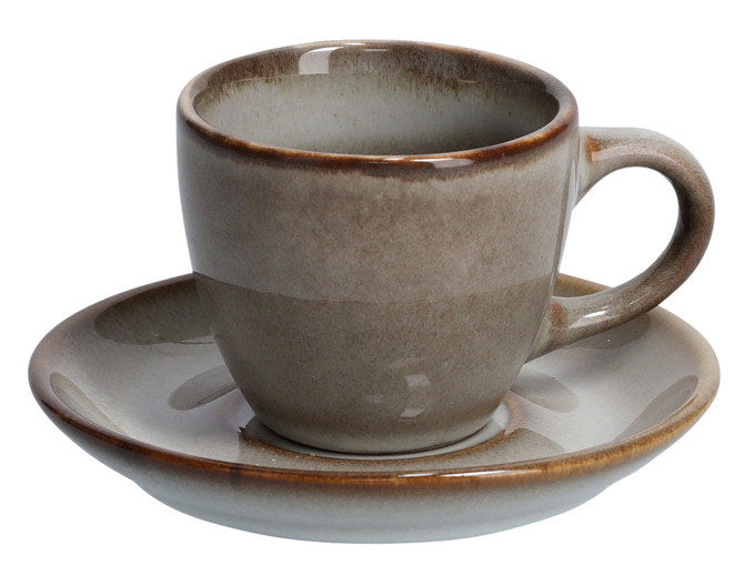 ZELLER PRESENT Espressotassen-Set Keramik beige 8-teilig in Beige, Braun, Grau präsentiert im Onlineshop von KAQTU Design AG. Espressotassen ist von ZELLER PRESENT