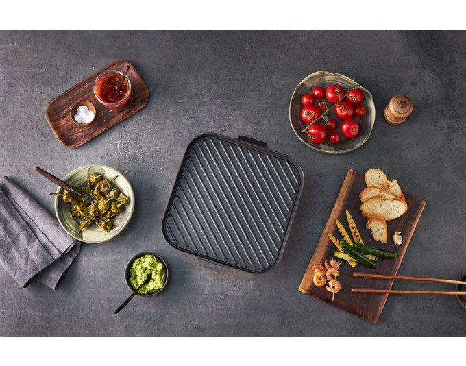 KISAG Grillplatte Quadro zu Longfire 25x25x3 cm Antihaft in Schwarz präsentiert im Onlineshop von KAQTU Design AG. Grillplatten ist von KISAG