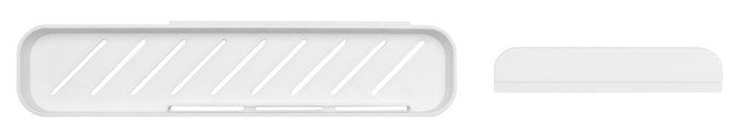 BRABANTIA Duschablage mit Abzieher MindSet white in Mineral fresh white, Weiss präsentiert im Onlineshop von KAQTU Design AG. Duschaccessoires ist von BRABANTIA