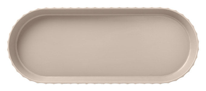 BLIM PLUS Tablett Minerva L moka grey 51x20.5 cm in Moka grey, Grau präsentiert im Onlineshop von KAQTU Design AG. Tablett ist von BLIMPLUS