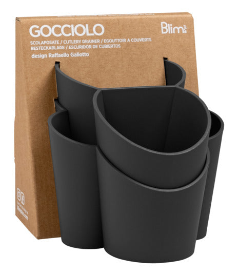 BLIM PLUS Besteckabtropfer Gocciolo schwarz in  präsentiert im Onlineshop von KAQTU Design AG. Abwasch ist von BLIMPLUS