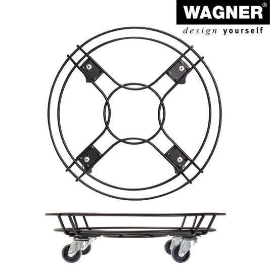WAGNER Pflanzenroller Black Edition GH 0934 ø 38 cm in Schwarz präsentiert im Onlineshop von KAQTU Design AG. Pflanzenroller ist von WAGNER