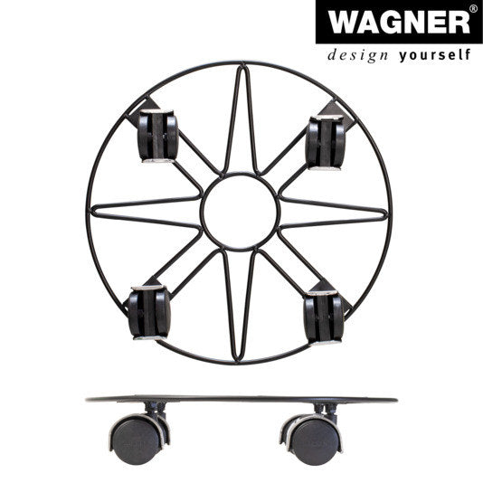 WAGNER Pflanzenroller GH 0938 ø 30 cm in Schwarz präsentiert im Onlineshop von KAQTU Design AG. Pflanzenroller ist von WAGNER