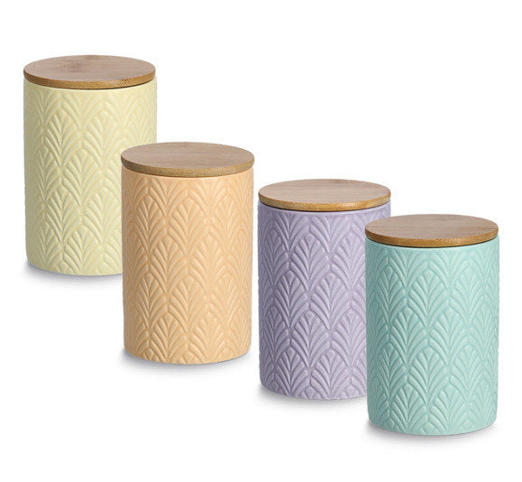ZELLER Vorratsdose mit Bambusdeckel mint 0.72 l in Mint, Grün präsentiert im Onlineshop von KAQTU Design AG. Vorratsbehälter ist von ZELLER PRESENT
