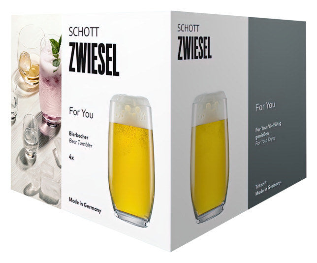 SCHOTT ZWIESEL Bierbecher For You 14 4 Stück in Transparent präsentiert im Onlineshop von KAQTU Design AG. Biergläser ist von SCHOTT ZWIESEL