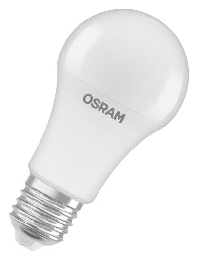 OSRAM LED-Lampe Star Classic A Motion Sensor E27 8.8W 806lm frosted Warm White in  präsentiert im Onlineshop von KAQTU Design AG. Leuchtmittel ist von OSRAM