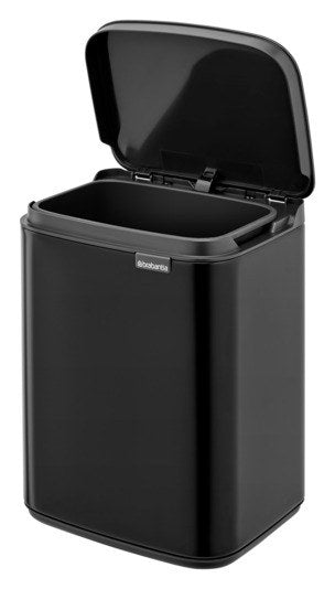 BRABANTIA Abfallbehälter Bo black matt 4 l in Black, Schwarz präsentiert im Onlineshop von KAQTU Design AG. Mülleimer ist von BRABANTIA