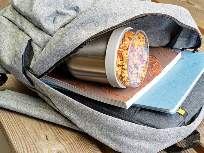 BRABANTIA Isolier-Suppentasse Make & Take light grey 0.5 l in Light grey, Grau präsentiert im Onlineshop von KAQTU Design AG. Suppenteller ist von BRABANTIA