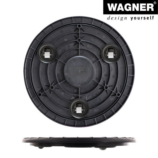 WAGNER Rolluntersetzer ø 300 mm Ultraflat schwarz in Schwarz präsentiert im Onlineshop von KAQTU Design AG. Pflanzenroller ist von WAGNER