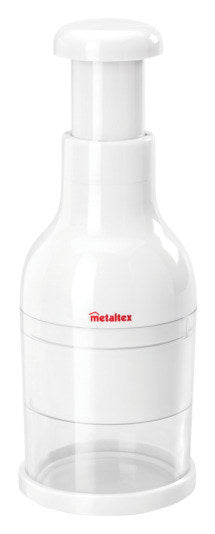 METALTEX Zwiebelhacker Twist weiss ø 8x23 cm in Weiss präsentiert im Onlineshop von KAQTU Design AG. Küchengerät ist von METALTEX