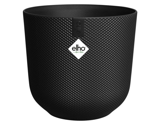 ELHO Pflanzengefäss Jazz rund ø 23 cm living schwarz in Living schwarz, Schwarz, 433 präsentiert im Onlineshop von KAQTU Design AG. Übertopf ist von ELHO