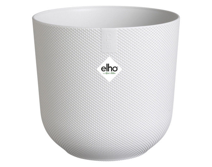ELHO Pflanzengefäss Jazz rund ø 35 cm seidenweiss in Seidenweiss, Weiss präsentiert im Onlineshop von KAQTU Design AG. Übertopf ist von ELHO