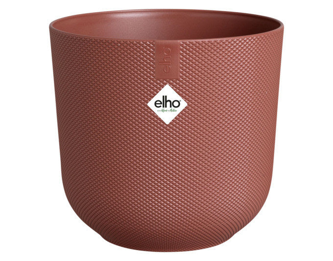 ELHO Pflanzengefäss Jazz rund ø 35 cm toskanisches rot in Toskanisches rot, Rot präsentiert im Onlineshop von KAQTU Design AG. Übertopf ist von ELHO
