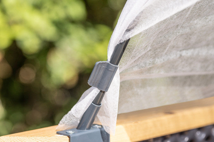 WINDHAGER Hochbeet Tunnelbogen-System Komplettset in Transparent, Schwarz präsentiert im Onlineshop von KAQTU Design AG. Gartenfolien und Vliese ist von WINDHAGER
