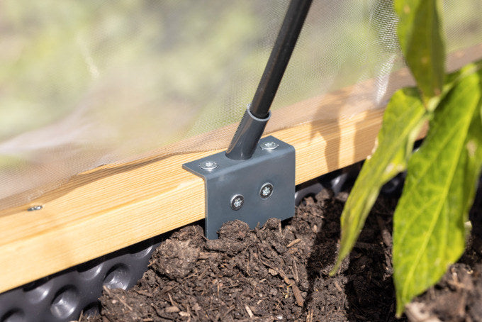 WINDHAGER Hochbeet Tunnelbogen-System Komplettset in Transparent, Schwarz präsentiert im Onlineshop von KAQTU Design AG. Gartenfolien und Vliese ist von WINDHAGER