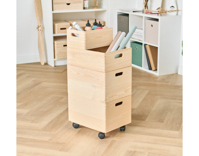 ZELLER Rollbrett für Allzweckkisten 35x27.5 cm in Natur, Braun präsentiert im Onlineshop von KAQTU Design AG. Haushaltshilfen ist von ZELLER PRESENT
