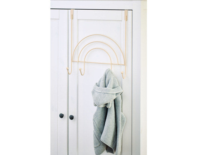 ZELLER Türhakenleiste Rainbow beige 30x8x33 cm in Beige, Braun präsentiert im Onlineshop von KAQTU Design AG. Kleiderhaken ist von ZELLER PRESENT