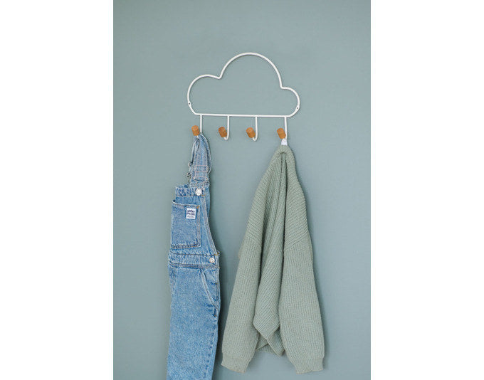 ZELLER Hakenleiste Cloud weiss 30x5x21.5 cm in Weiss präsentiert im Onlineshop von KAQTU Design AG. Kleiderhaken ist von ZELLER PRESENT