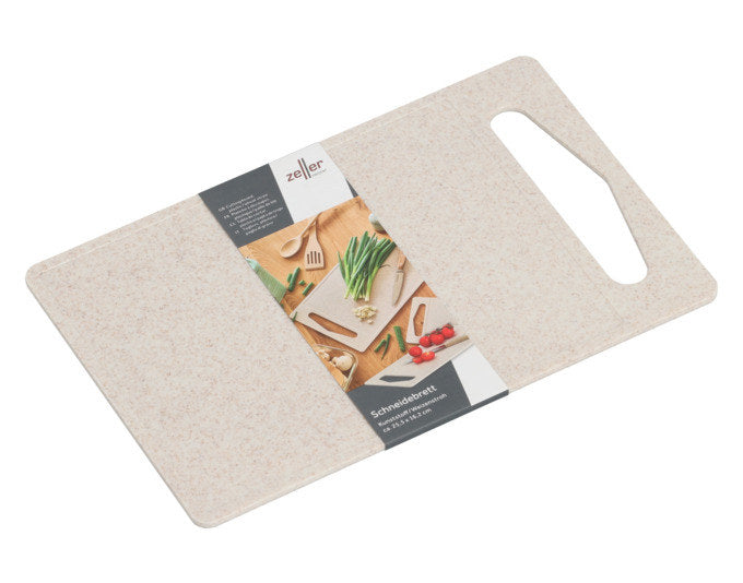 ZELLER Schneidbrett Kunststoff/Weizenstroh beige 25.5x16.2x0.4 cm in Beige, Braun präsentiert im Onlineshop von KAQTU Design AG. Schneidbrett ist von ZELLER PRESENT
