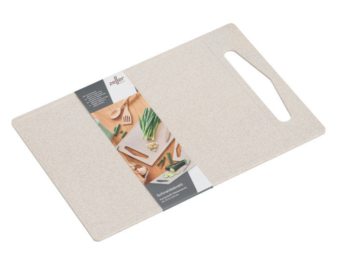ZELLER Schneidbrett Kunststoff/Weizenstroh beige 37.5x25x0.5 cm in Beige, Braun präsentiert im Onlineshop von KAQTU Design AG. Schneidbrett ist von ZELLER PRESENT