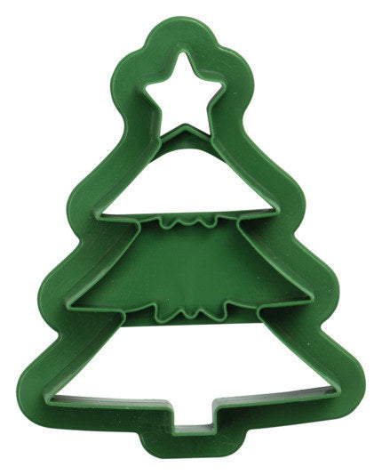 DECORA Ausstecher 2er Weihnachsbaum & Stiefel auf Karte in Grün, Rot präsentiert im Onlineshop von KAQTU Design AG. Ausstecher ist von DECORA