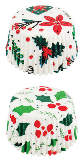 DECORA Papier-Backförmchen X-Mas Beste Wünsche 36 Stück Non-Stick ø 5x3.2 cm in Weiss, Dekoriert präsentiert im Onlineshop von KAQTU Design AG. Backformen ist von DECORA