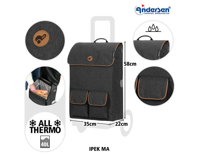 ANDERSEN Einkaufswagen Treppensteiger Scala Ipek Ma schwarz in Schwarz präsentiert im Onlineshop von KAQTU Design AG. Haushaltshilfen ist von ANDERSEN
