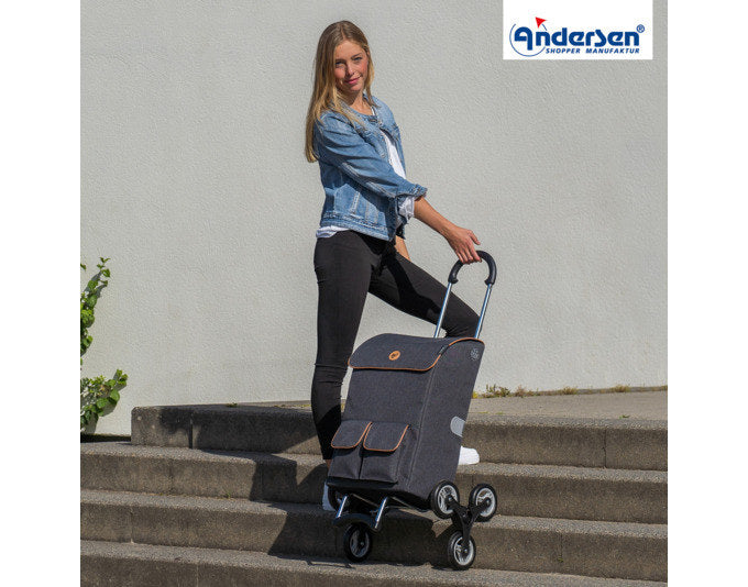 ANDERSEN Einkaufswagen Treppensteiger Scala Ipek Ma schwarz in Schwarz präsentiert im Onlineshop von KAQTU Design AG. Haushaltshilfen ist von ANDERSEN
