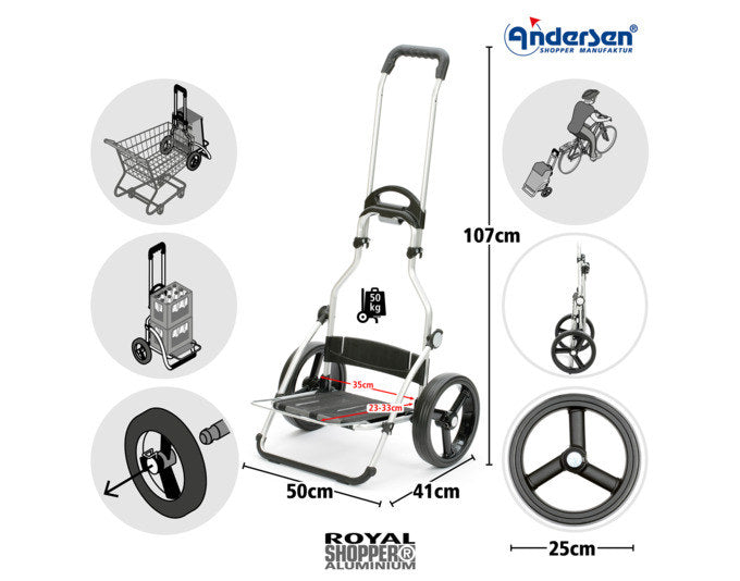 ANDERSEN Einkaufswagen Royal Eske braun in Braun präsentiert im Onlineshop von KAQTU Design AG. Haushaltshilfen ist von ANDERSEN