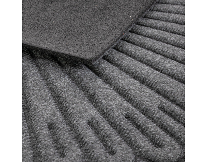 MULTY HOME Fussmatte Contours Halfmoon grau 60x90 cm in  präsentiert im Onlineshop von KAQTU Design AG. Türmatte ist von MULTY HOME EUROPE